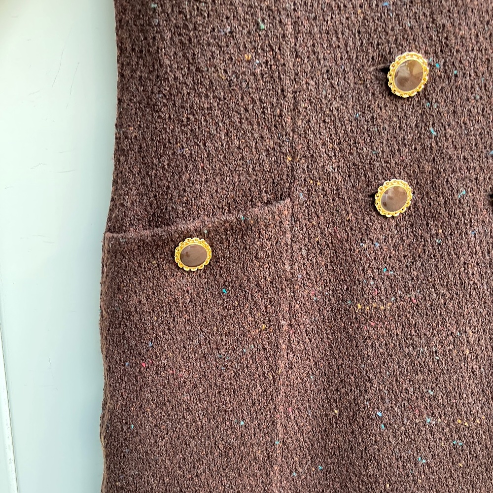 ST. JOHN collection Marie Gray brown suit